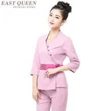 Женский спа тайский массаж Униформа косметолога салон красоты официантка Красивая Униформа женские брюки для медсестры костюмы одежда DD1355