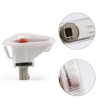 

2pcs Ampoule Voiture Clear Lens Amber LED Side Marker Lights For Honda Accord Odyssey Fit CRV Front Ampoule Led Voiture