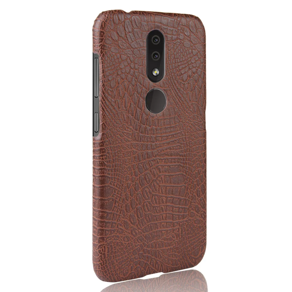 Чехол для Nokia 4 2 Ретро Роскошный чехол из искусственной кожи под крокодила Nokia4.2