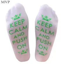 Женские повседневные Нескользящие дышащие удобные английские буквенные принты средней пары носков