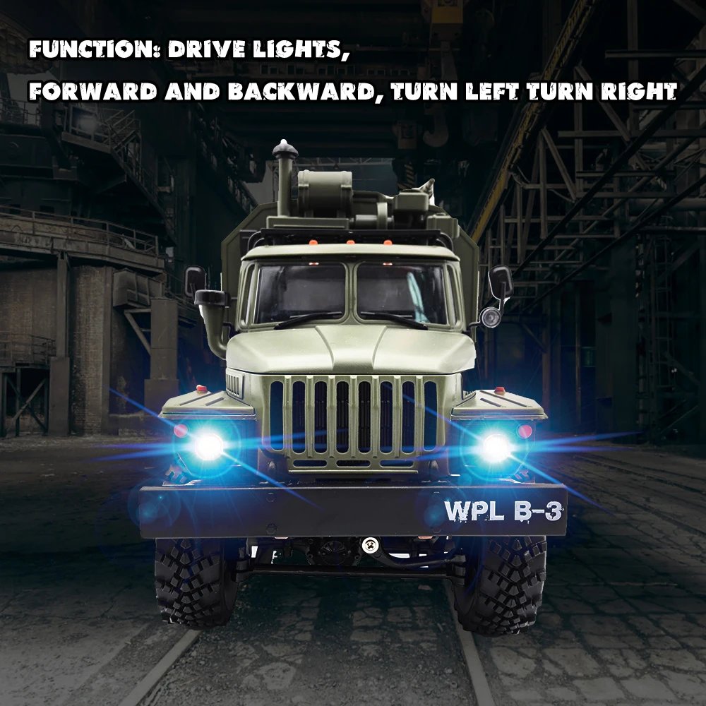 WPL грузовик игрушки для мальчиков RC грузовик B36 Урал 1/16 2,4G 6WD дистанционного Управление Военный Грузовик Рок Гусеничный автомобиль RC хобби К... WPL грузовик игрушки для мальчиков RC грузовик B36 Урал 1/16 2,4G 6WD дистанционного Управление Военный Грузовик Рок Гусеничный автомобиль RC хобби К...