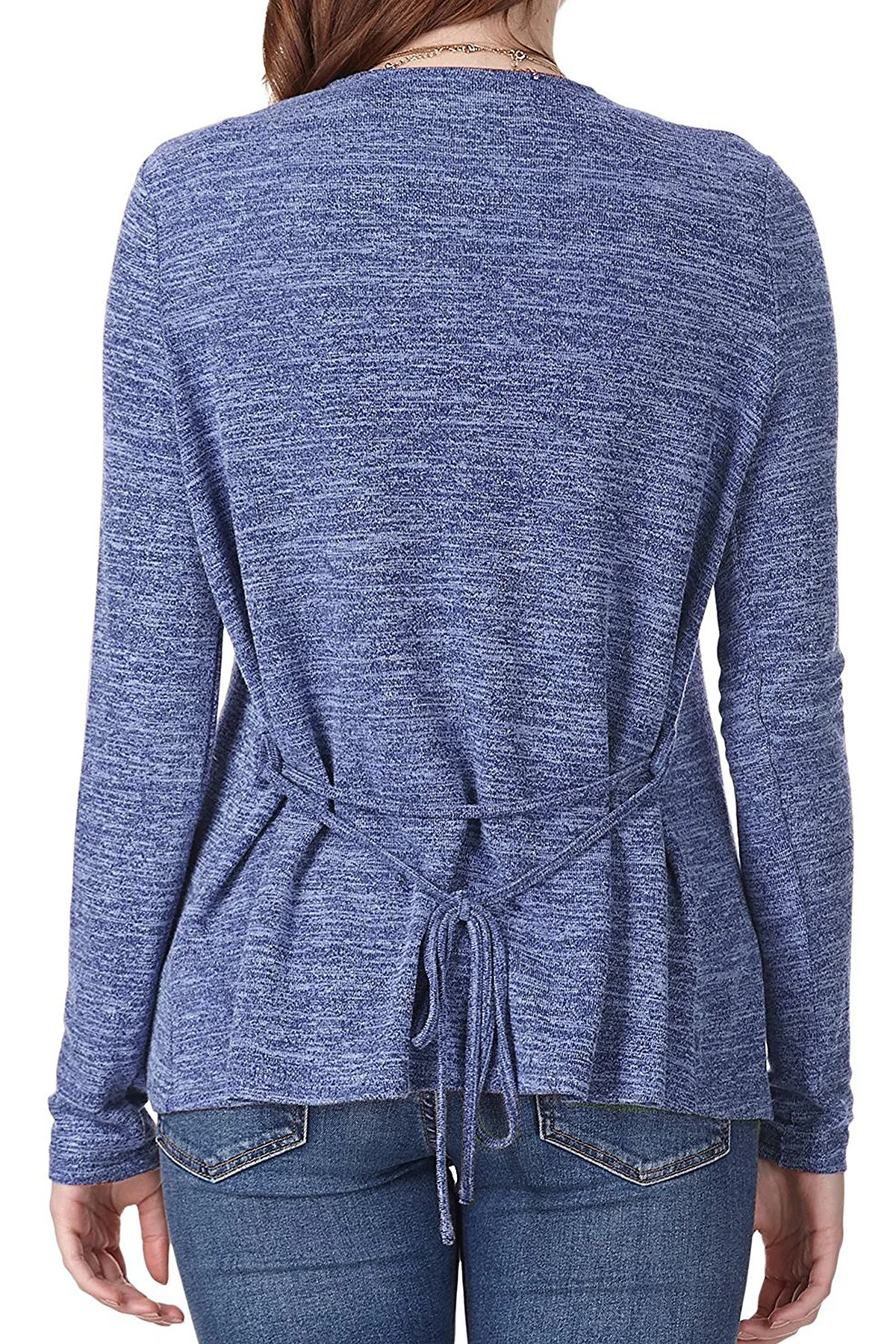 Women Knit Cardigans V Neck Tops Knitwear with Sashes Long Sleeve Outerwear Clothing 2018 Fall Casual Outerwear Women Knit Cardigans V Neck Tops Knitwear with Sashes Long Sleeve Outerwear Clothing 2018 Fall Casual Outerwear