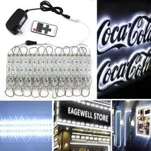 SMD 5050 Светодиодный модуль 3 светодиодный DC12V водонепроницаемый рекламный знак магазин передний ленточный светильник лампа модули света комплект белого цвета