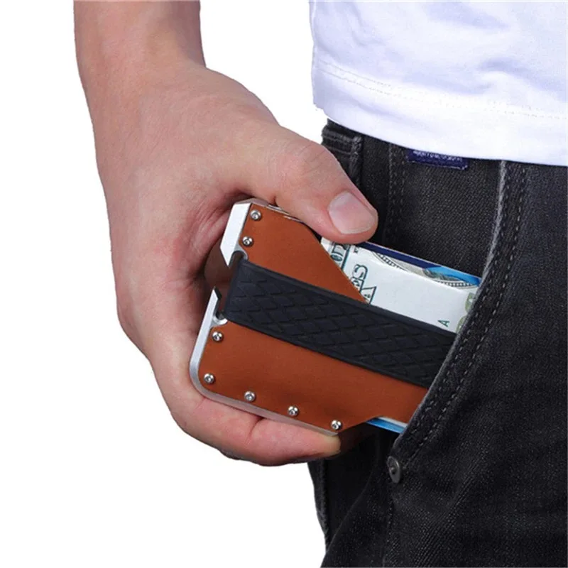 Weduoduo новый дизайн держатель для карт Алюминиевый металлический RFID блокирующий