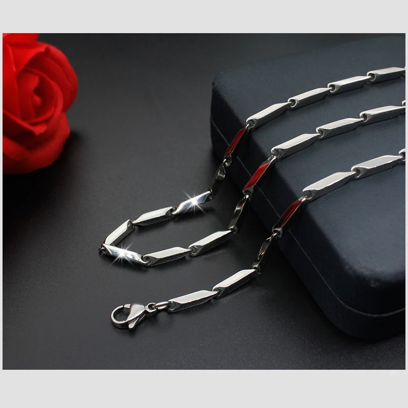 

Long Melon Necklace Titanium Steel Charm For Men Chain Stainless Jewelry Wo'men