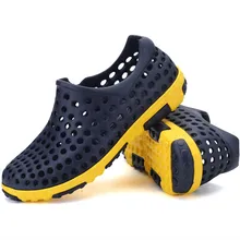 Wasser rutschfeste Schuhe Pantoffeln Alias Hombre Jelly Summer Fashion Männer Hohl Sandalen Casual Sport Atmungs Strand Loch Schuhe