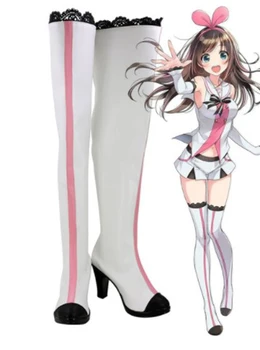 

Anime A.I.Channel Kizuna AI Cosplay Boots shoes Christmas Halloween Party Custom Made for Adult Women Shoes Accessories
