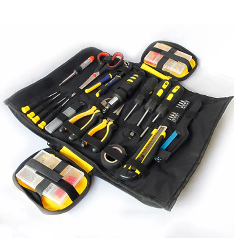 

Hoomall 1PC Tool Kit Black Waterproof Oxford Canvas Multifunction Large Capacity Thicken Professional Repair Hand Tools Bag