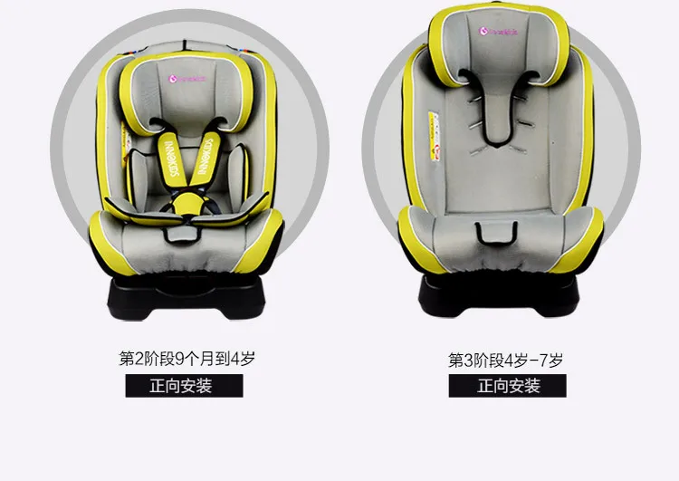 Innokids детское сиденье для безопасности автомобиля детское сиденье-усилитель регулируемая высота сидение и лежа пять точек безопасности жгут новорожденное автомобильное сиденье