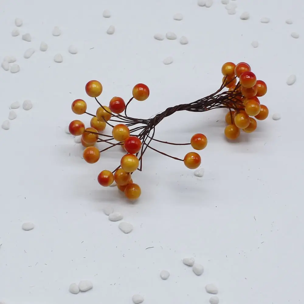 Cheap 20Pcs 40 heads 0.6cm Berry Bacca Artificial Flower For Wedding Decoration DIY Decorative Wreath Fake Flowers Cheap 20Pcs 40 heads 0.6cm Berry Bacca Artificial Flower For Wedding Decoration DIY Decorative Wreath Fake Flowers