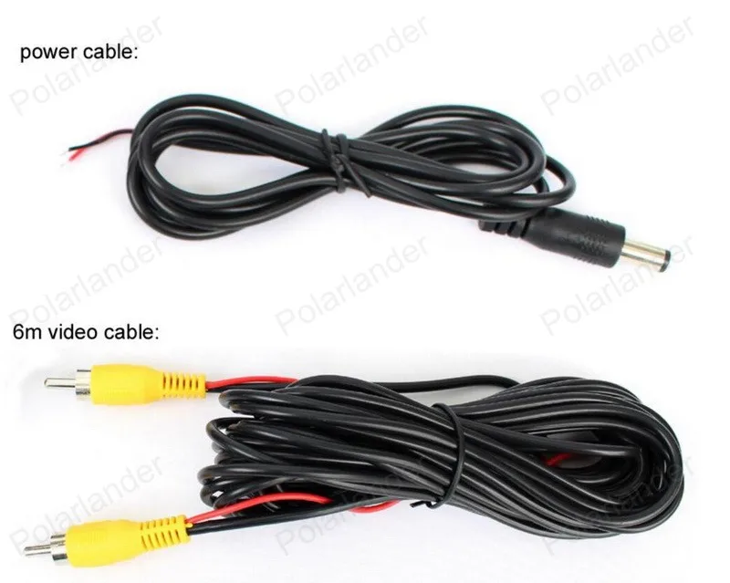 3.5 inch Car Monitor Reversing LCD TFT Display 2 video input Screen With 4 LED Night Vision Rear View Camera