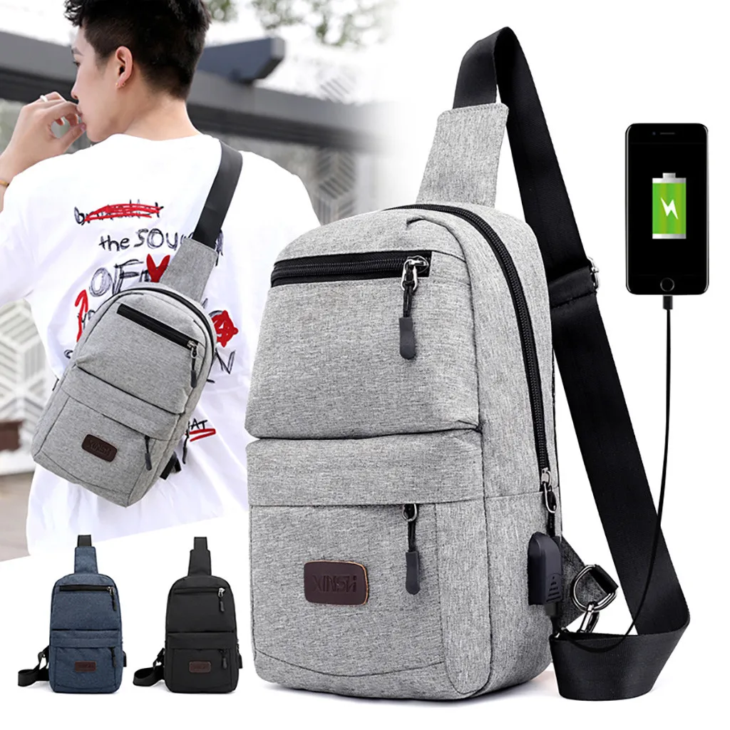 Waist Bag Men Oxford Cloth Chest Bag Fanny Pack Sports Outdoor Leisure Multi-function Belt Bag Dropshipping Sac Banane