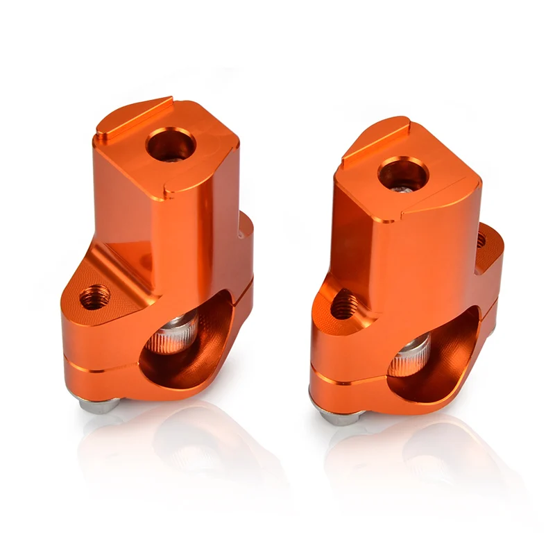 H2CNC 1-1/8" Handlebar Clamp Bar Risers Support Mount Kit For KTM 250 EXCF XCW TPI 300 450 XC-W Six Days 350 500 EXC-F 2017-2019