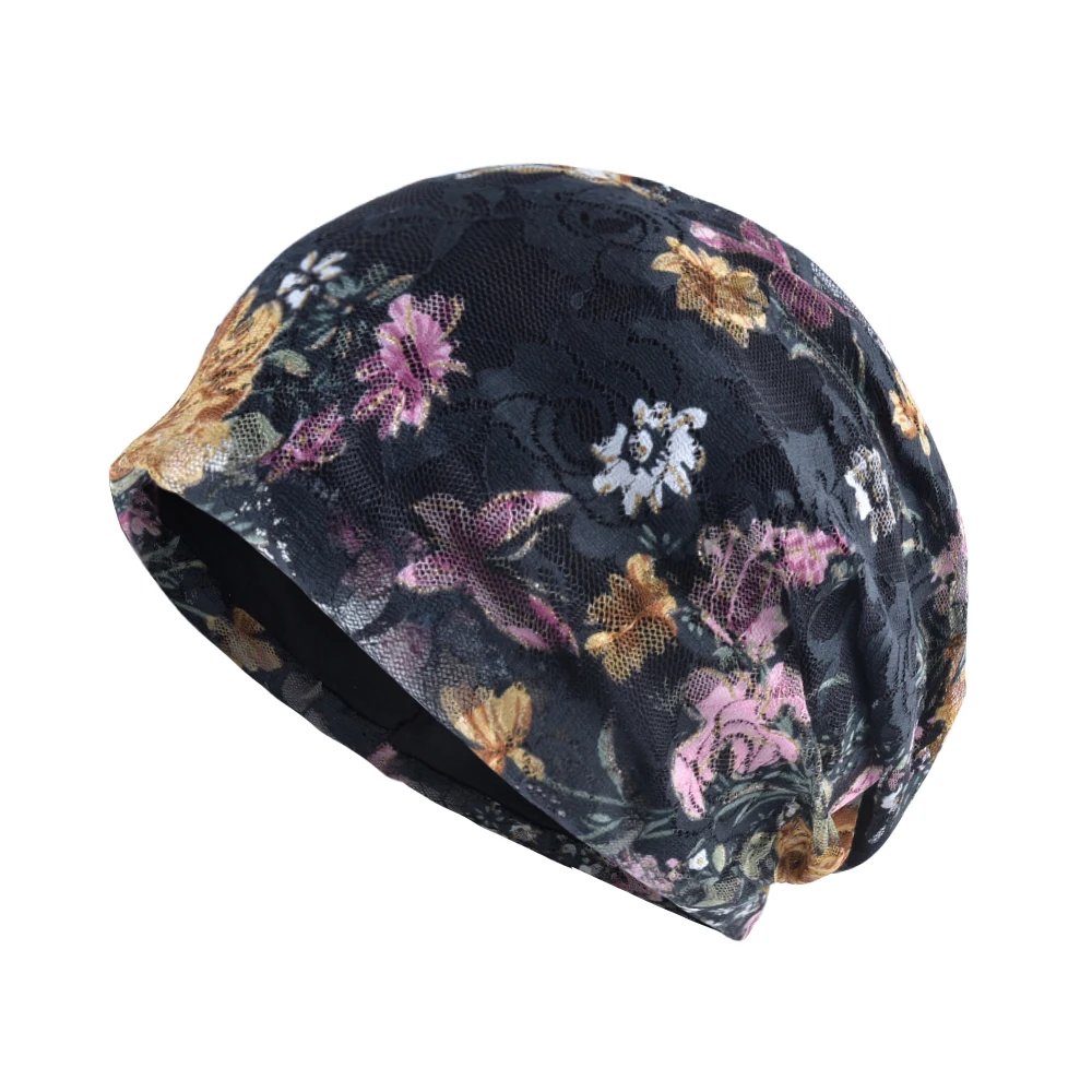 TQMSMY Повседневная Женская кружевная Цветочная сетчатая шапочка, женская вязаная весенне-летняя шапка Skullies Gorro, женские шапочки TMC101