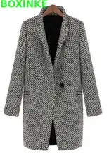 2018 Full Abrigo Mujer Regular Plaid Bayan Kaban Coats Autumn And Winter Women's New Europe Houndstooth Coat Jacket Thickening 2018 Full Abrigo Mujer Regular Plaid Bayan Kaban Coats Autumn And Winter Women's New Europe Houndstooth Coat Jacket Thickening