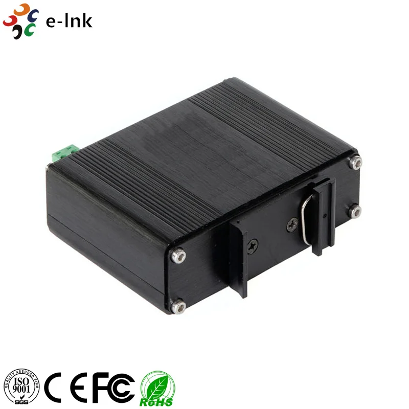 E link промышленный Однопортовый 10/100/1000 Мбит/с 802.3bt PoE инжектор (60 Вт)|Оптоволоконное