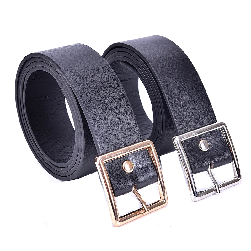 SAFENH New Black Wide Leather Belt Waistband Female Vintage Square Pin Buckle Waist Belts For Women Dresses