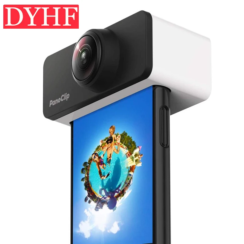 

New product! Panoclip The world's first snap-on 360 lens 360 camera photos mobile for iphone