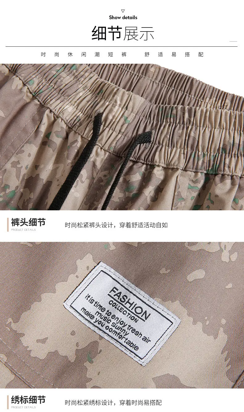 Summer New 5XL Shorts Men Casual Multi Pockets Camouflage Cargo Sprot Breechcloth Cotton Knickers Men Short Panties Brand MuLS 18