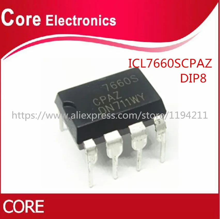 50 шт. ICL7660SCPA DIP8 ICL7660 DIP ICL7660S DIP-8 ICL7660SCPAZ Новый | Электронные компоненты и