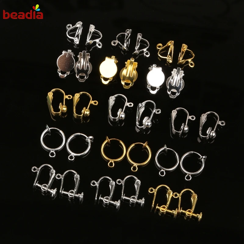 

New Style 4-20pcs/lot Iron/Copper Earring Hook Earrings Clasp Gold/Silver Plated Earring Findings For Fashion Jewelry Making DIY