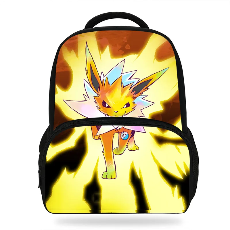Рюкзак для девочек с рисунками из мультфильмов Pokemon Jolteon детский школьный