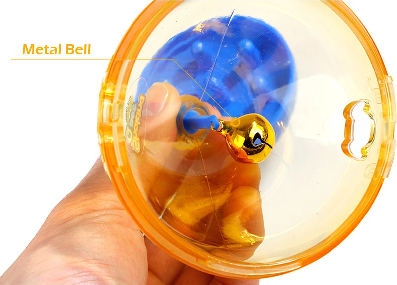 Dog Funny Leakage Feeder Chew Toys IQ Training Treat Ball Puppy Scratching Food Dispenser Pet Bell Squeak Toys Playing