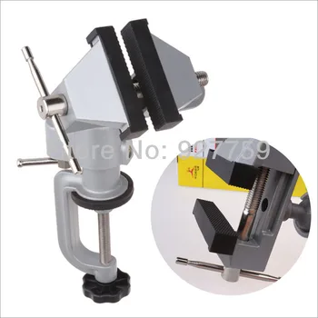 

Small vise aluminum table vise RH-002 Upscale movable table vise can be rotated 360 degrees mini upscale vise