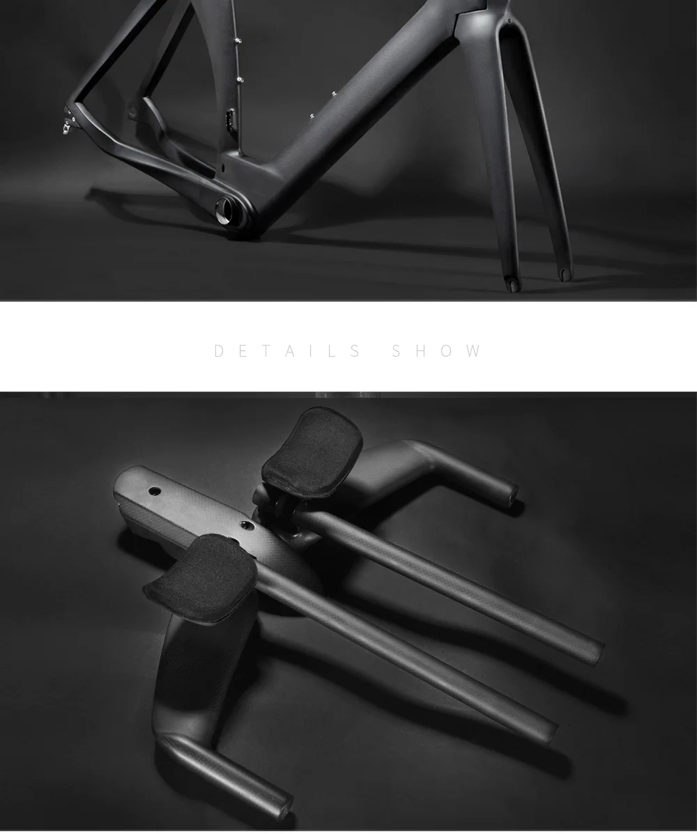 Top LEADNOVO time trail Carbon bike Frame TT bike bicycle racing frame include carbono frame fork headset seatpost clamp stem TT bar 4
