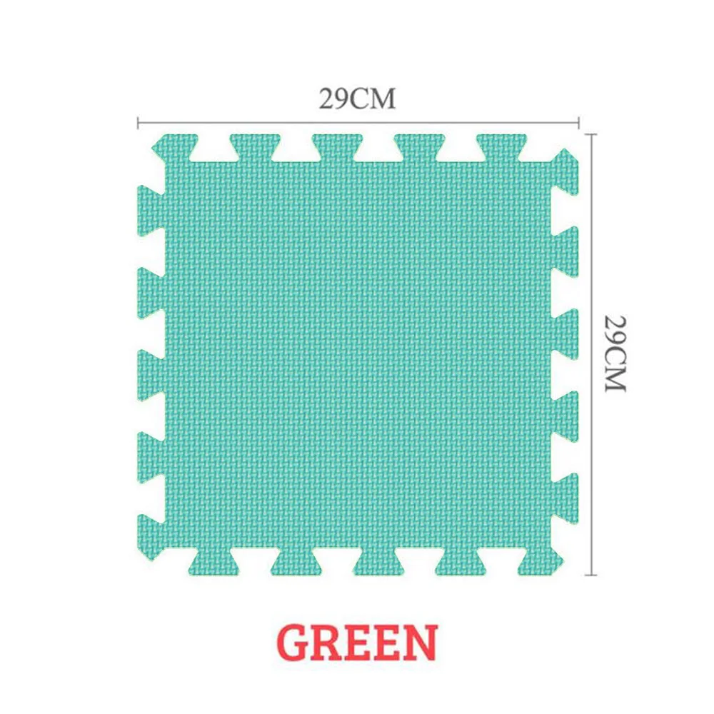 Мэй Ци прохладно ребенок пены EVA игровой коврик-пазл для детей блокируя упражнения плитки пола ковров, каждый 29X29cm18 24/30 шт. коврик для игр - Цвет: green