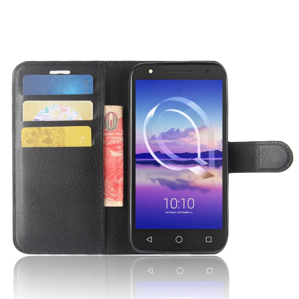 Чехол для Alcatel Работает с любым оператором U5 3g HD A7 A30 A3 XL A5 светодиодный чехол личи