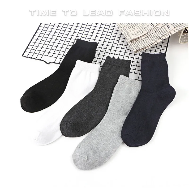 1 пара Бизнес носки Harajuku Calcetines Hombre обычный классический носок дышащие однотонные