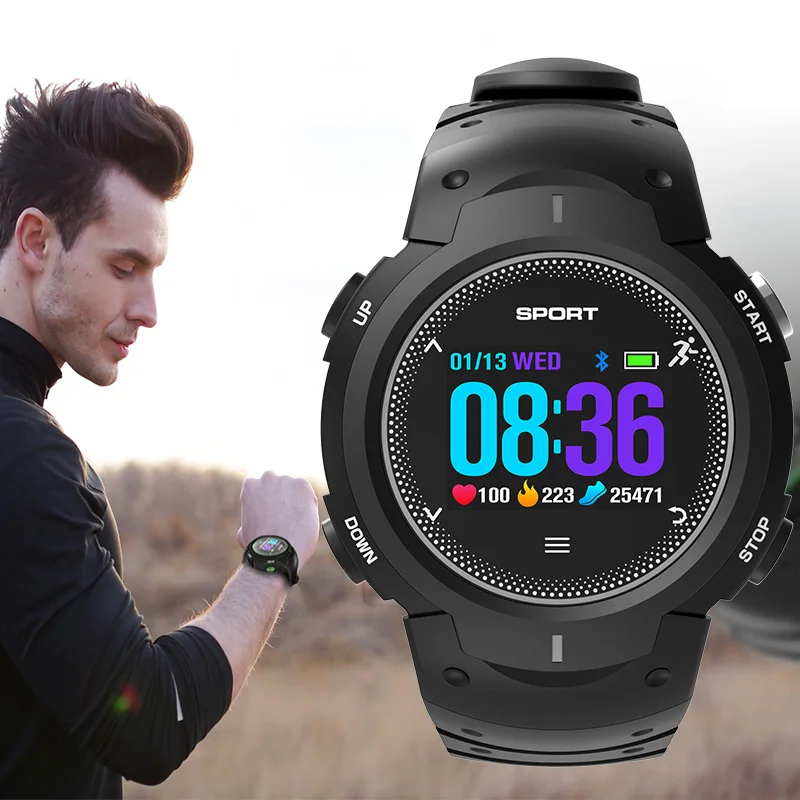 

Fitness Bluetooth Smart Watch Men Heart Rate Monitor Real IP68 Waterproof Pedometer Running Swimming Sports Watch F13 Smartwatch
