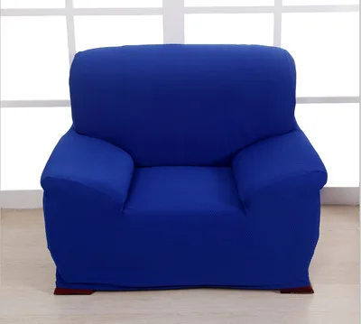 Универсальный утолщение упругий диван крышка все включено полное покрытие скольжению стрейч ткань дивана крышка - Цвет: thickening blue
