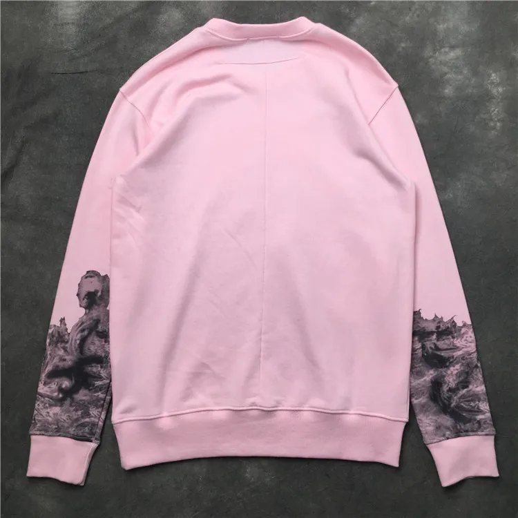 Новинка 19ss мужские розовые Девы Mary Shark Stars толстовки с капюшоном толстовки бархат хлопок Дрейк толстый флис улица хип хоп# H32