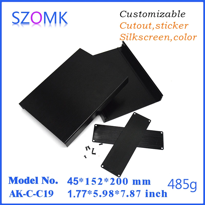 electronic case amplifier enclosure separated aluminum box enclosure black electronics aluminum case wall mounting project box electronics enclosure for pcb (7).jpg