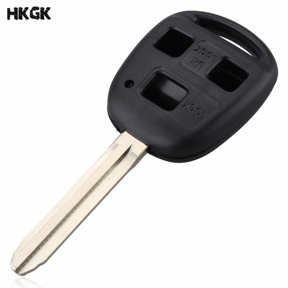 3 Button Uncut Blade Remote Auto Car Key Cover Case Shell For Toyota Corolla/RAV4/Prado/Yaris/Camry Car Remote Key Shell Case P5 whatskey 2 3 button folding key flip remote car key shell for volkswagen polo lavida golf for skoda octavia passa uncut blade