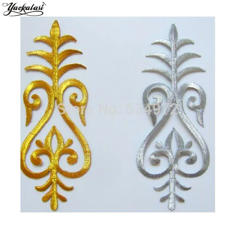 Buy YACKALASI 20 Pieces/Lot Gold Embroidered Appliqued