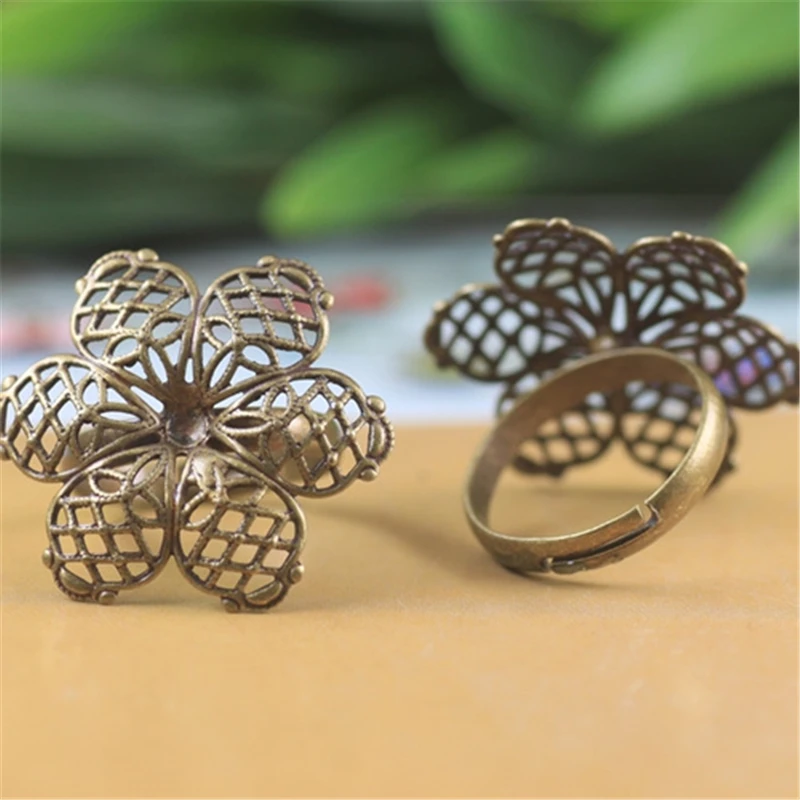 20Pcs27mmFlowerRingBaseSettingAdjustableAntiqueBronzePlatedVintageJewelryFindings.jpg