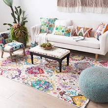 Турция импортный ковер гостиная персидский стиль спальня ковер домашний Диванный кофейный столик пол коврик толстые прикроватные коврики и ковры