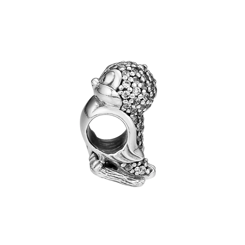 Подходит для Pandora шармы браслеты Белоснежка бусины в форме птиц Серебро 925 пробы-ювелирные изделия