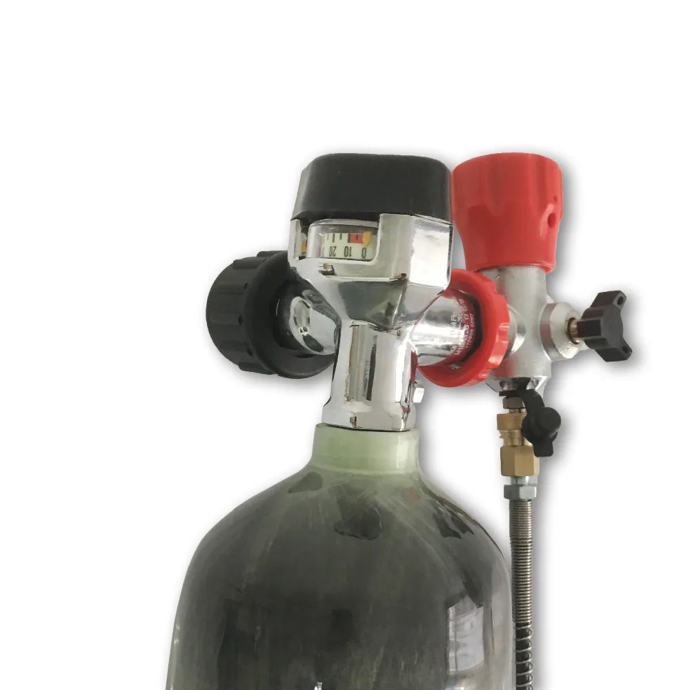 AC103201 Paintball Tank Carbon  3L 4500Psi 300Bar Pcp Diving Mini Scuba Gun Rifle Condor Air Tank With Valve And Filling Station
