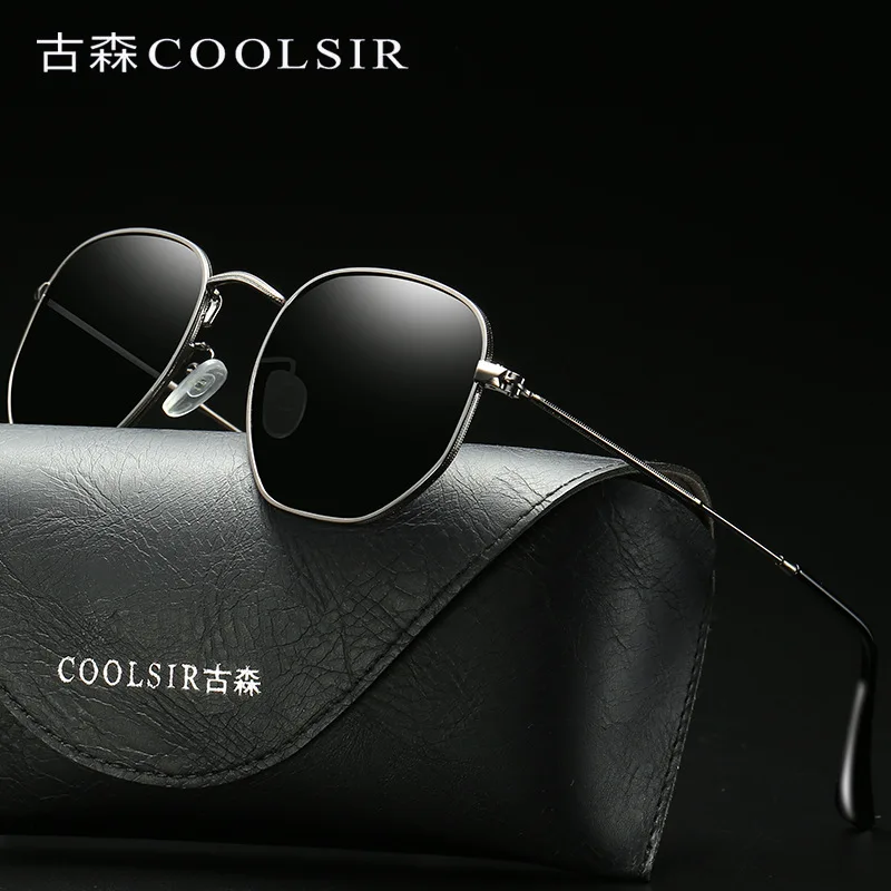 

COOLSIR Unisex Retro Alloy Brand Sunglasses Polarized Lens Vintage Eyewear Accessories Sun Glasses Oculos For Men Women 3548N