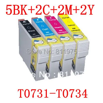 

11PCS 73 T0731-T0734 compatible ink cartridge For EPSON Stylus C79/C90/C92/C110 CX3900/CX4900/CX4905/CX5600 printers with ink