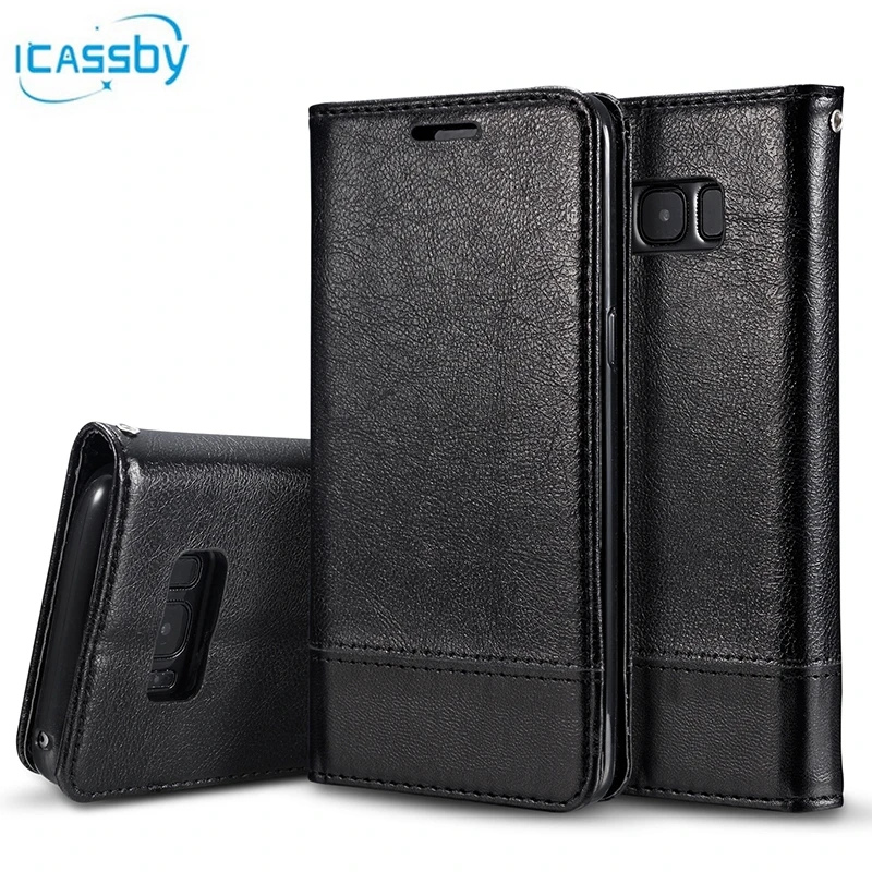 

S8 Retro Business Leather Coque For Samsung Galaxy S8 Case G9500 Wallet Flip Cover Phone Cases for Galaxy S8 S 8 Etui Galaxi