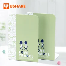 USHARE металлическая подставка для книг зеленый прекрасный британский стиль Книга Держатель 2 шт Книга заканчивается Настольный органайзер декоративные аксессуары для детей