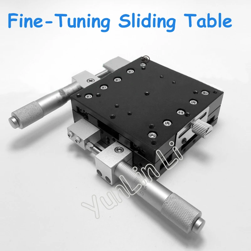 XY Axis Fine-Tuning Sliding Table Crossguide Manual Sliding Platform XY Axis Displacement Platform LY90-LM цена XY Axis Fine-Tuning Sliding Table Crossguide Manual Sliding Platform XY Axis Displacement Platform LY90-LM цены онлайн