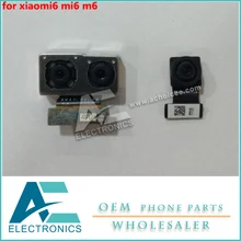Для xiaomi 6 mi6 m6 задний Камера задняя Камера и Фронтальная камера Крышка объектива flex кабель наборы аксессуаров для телефонов