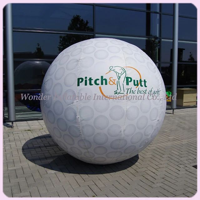 Custom 10ft giant inflatable golf ball/inflatable golf model golf