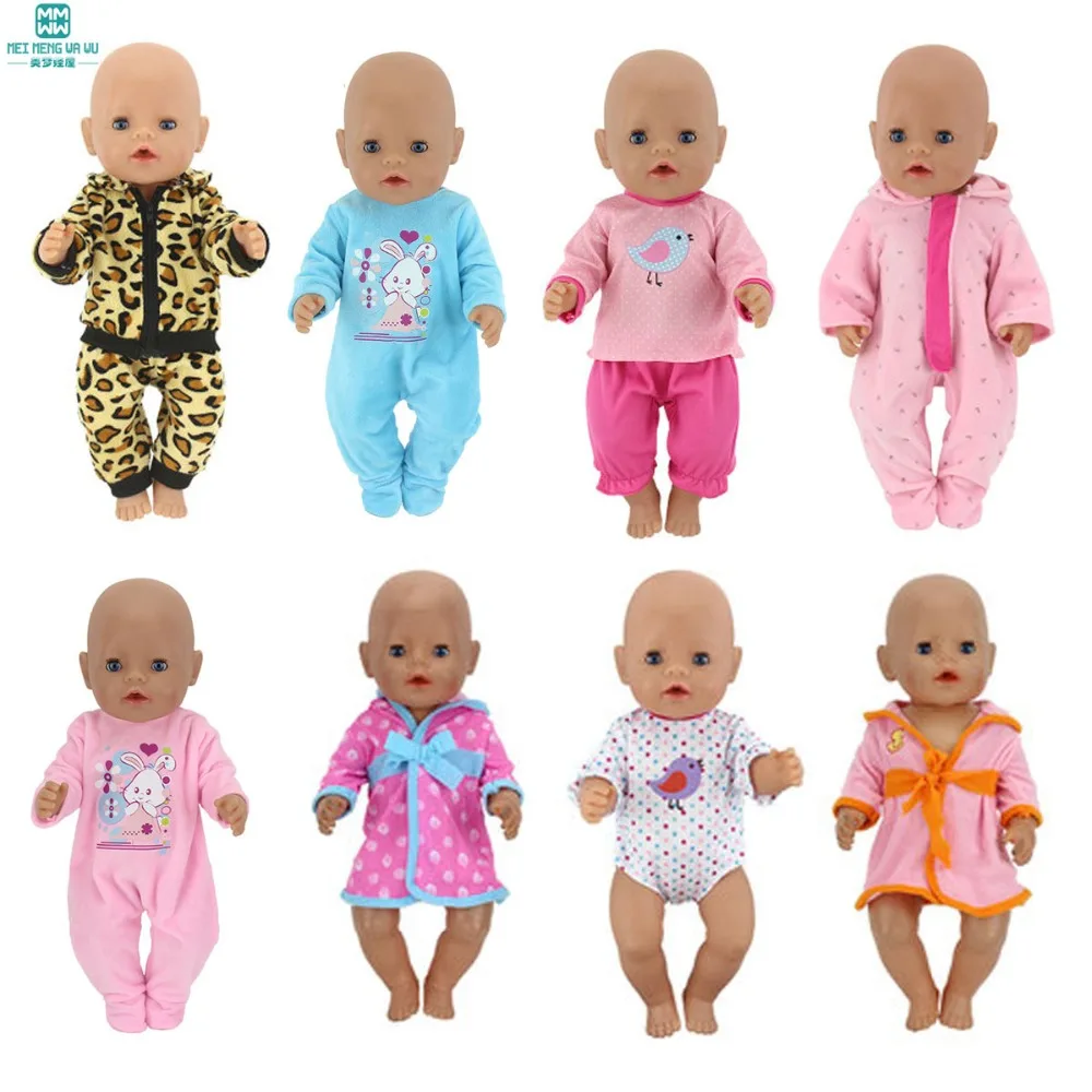 

Baby Born Doll Clothes dress Fit 43cm Baby Born zapf Doll Tiger leisure suit pajamas